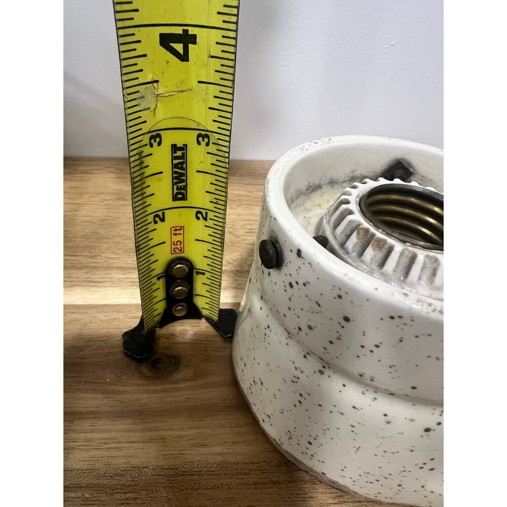 Vtg Floral Wall Sconce Light Fixture Porcelier Untested; Original Sticker - Picture 8 of 8